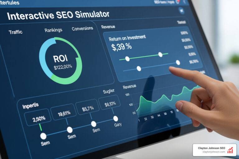 Interactive SEO ROI simulator
