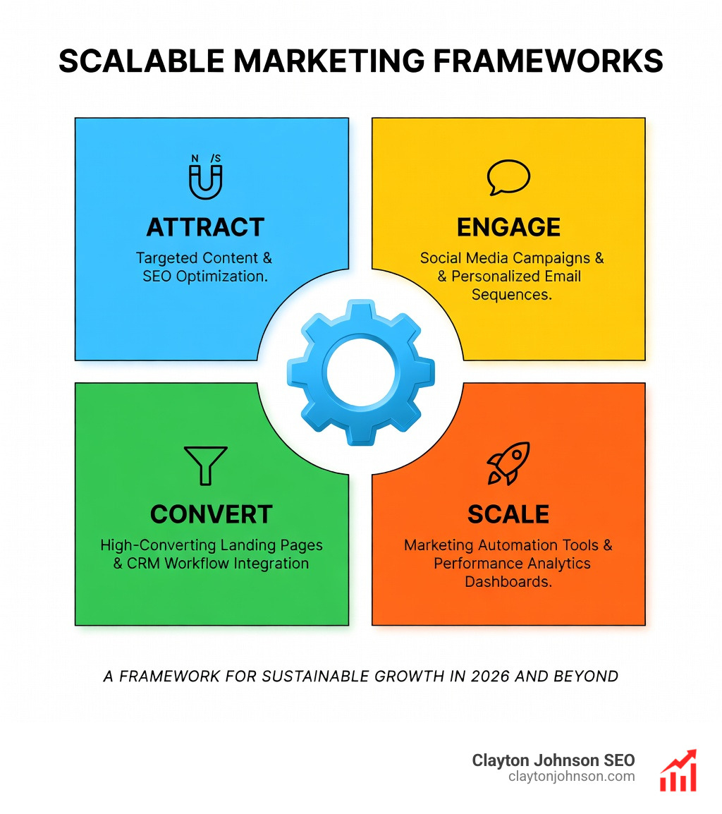 Scalable marketing frameworks