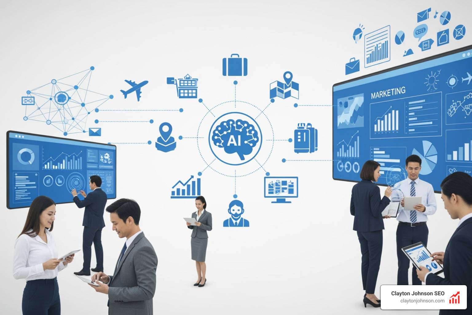 ai marketing for corporate travel managers companies