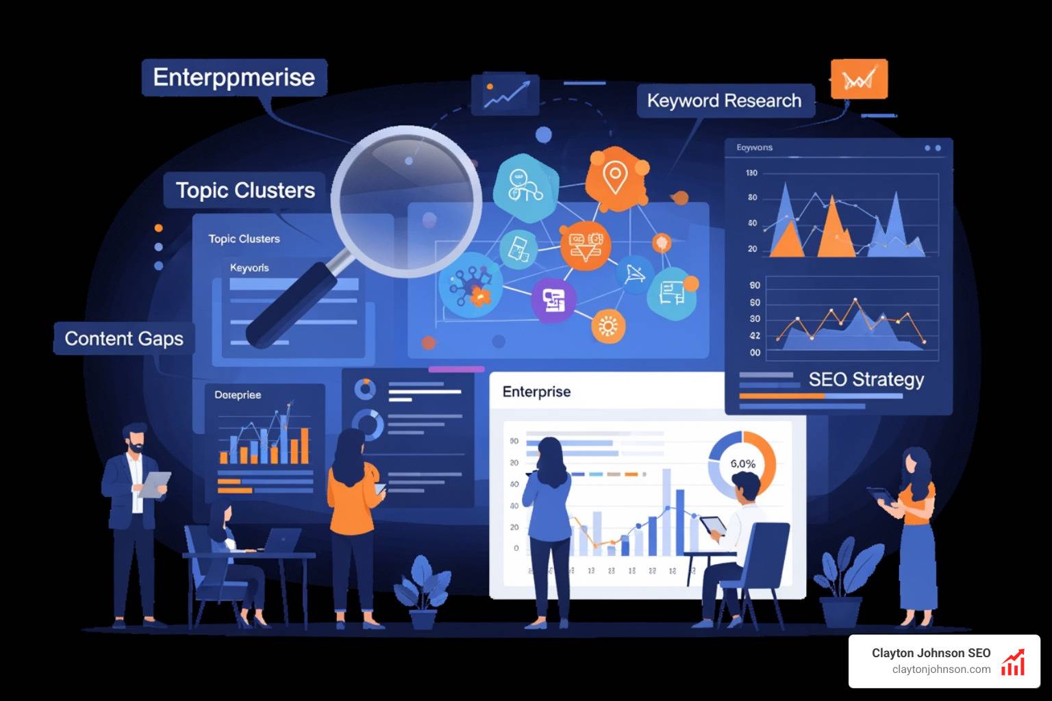 enterprise seo topic modeling audit