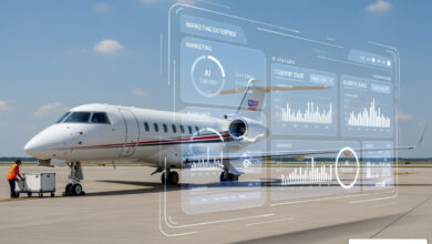 ai marketing for private jet services companies