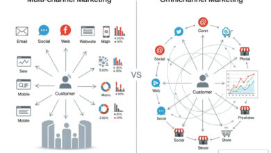 multi channel marketing vs omnichannel