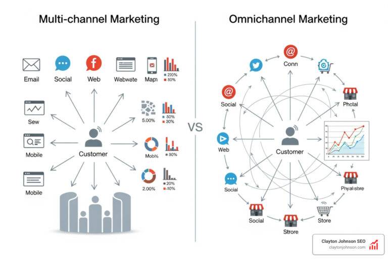 multi channel marketing vs omnichannel