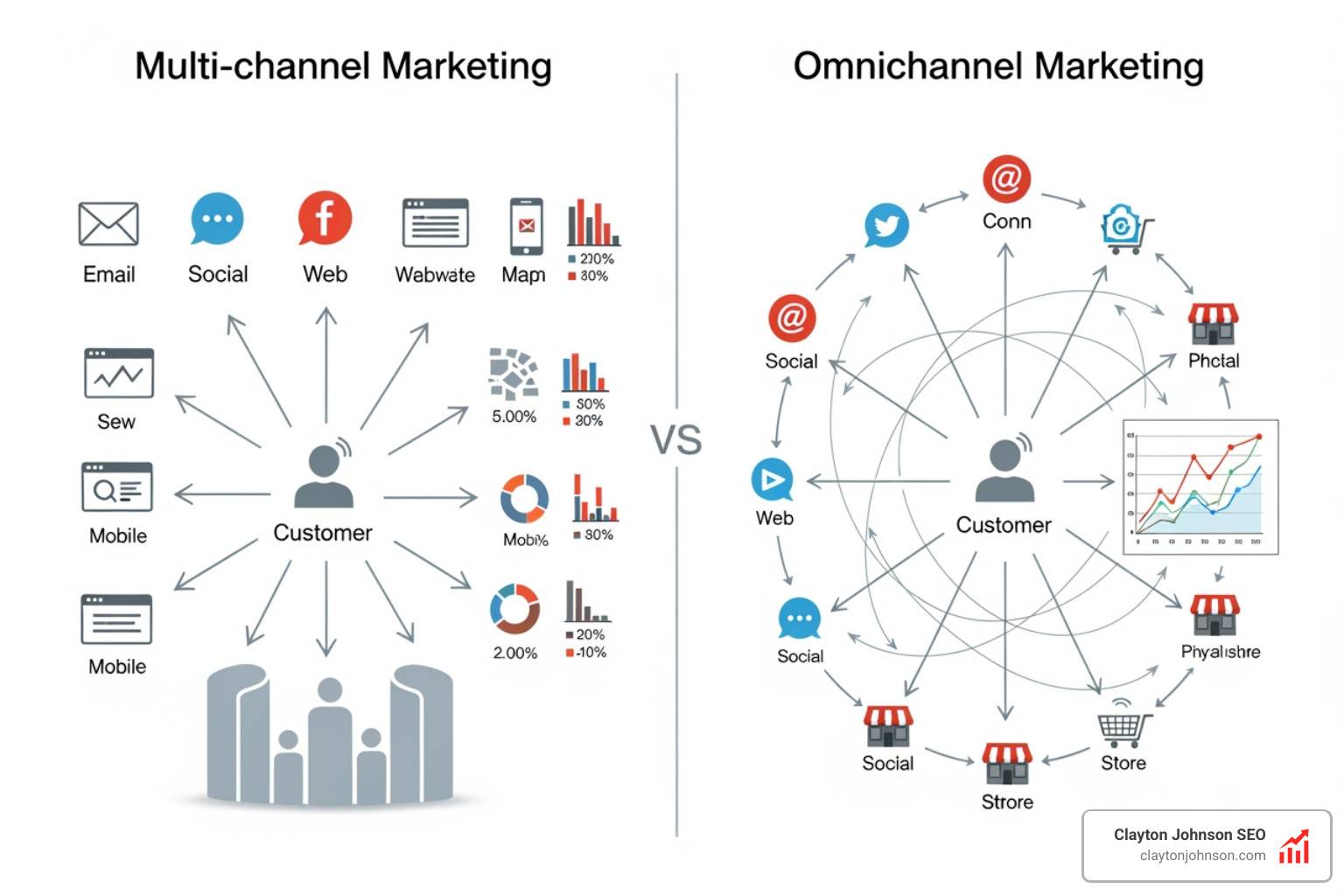 multi channel marketing vs omnichannel