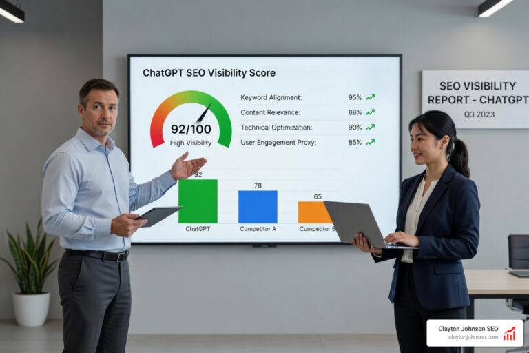 ChatGPT SEO visibility score