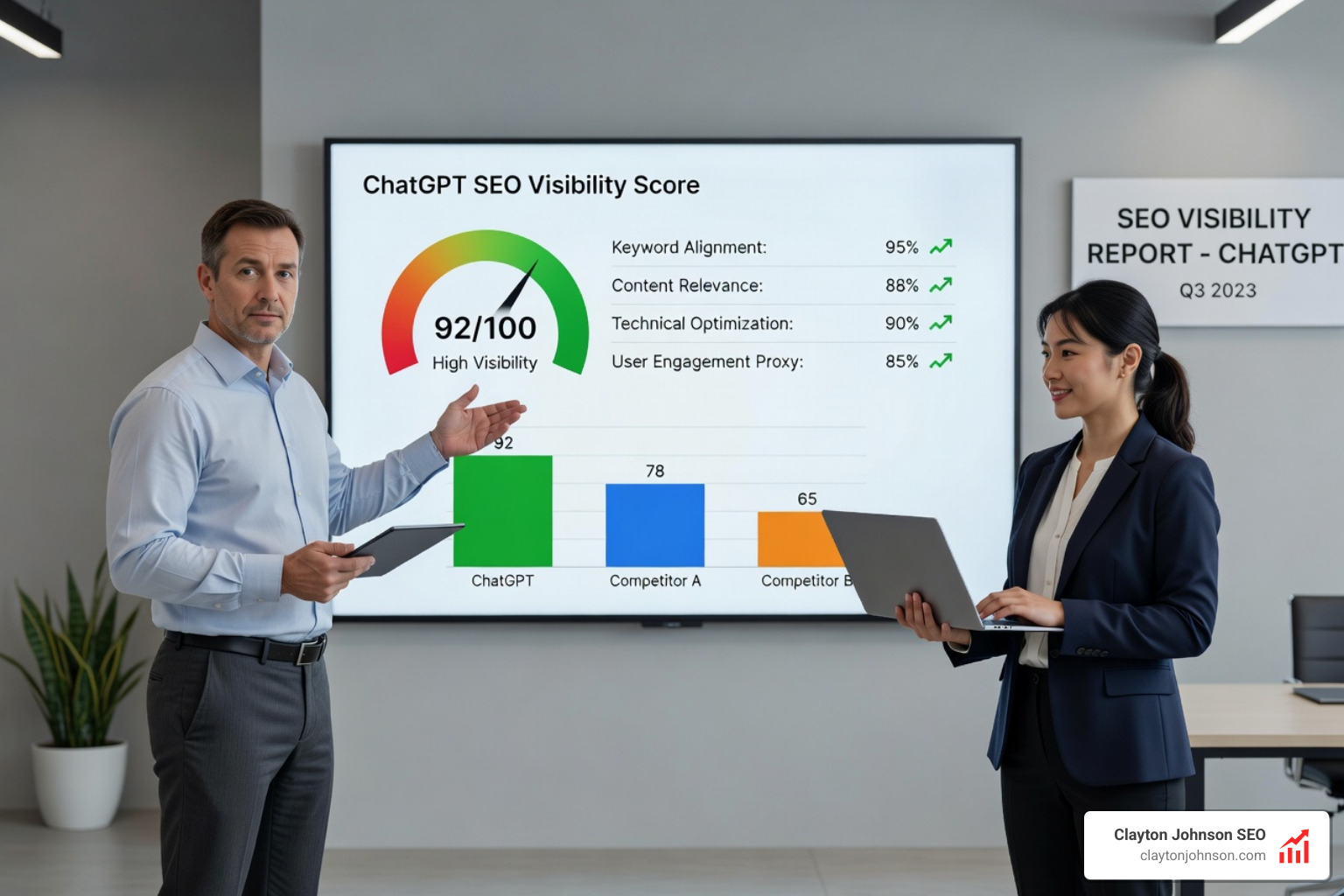 ChatGPT SEO visibility score