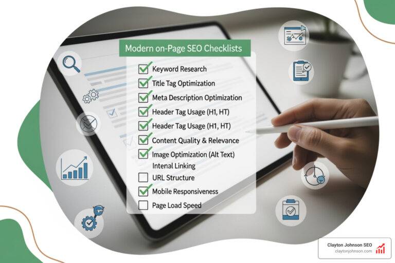 modern on-page seo checklists