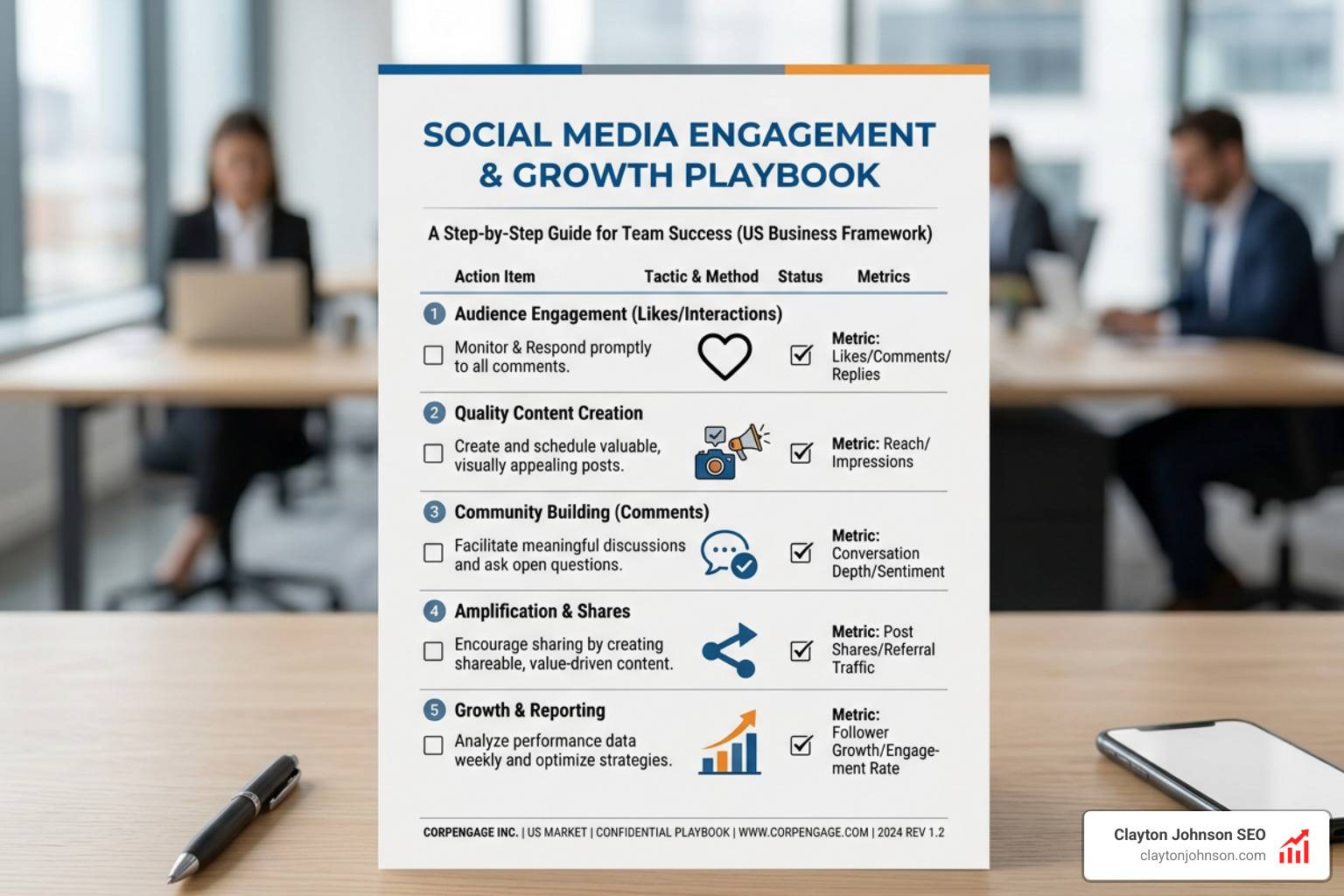 engagement boosting checklist tactics